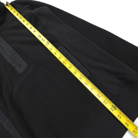 LULULEMON Post Chaturanga Pullover Black OG Fleece 1/2 Zip Sweater Athleisure 6 - Picture 5 of 7